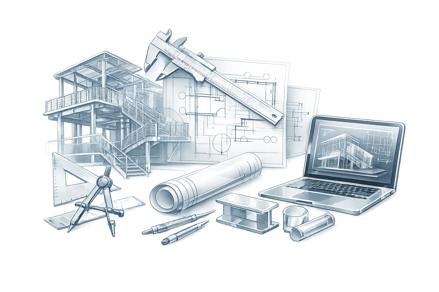 Shop drawing development process from contract documents to submittal-ready construction drawings