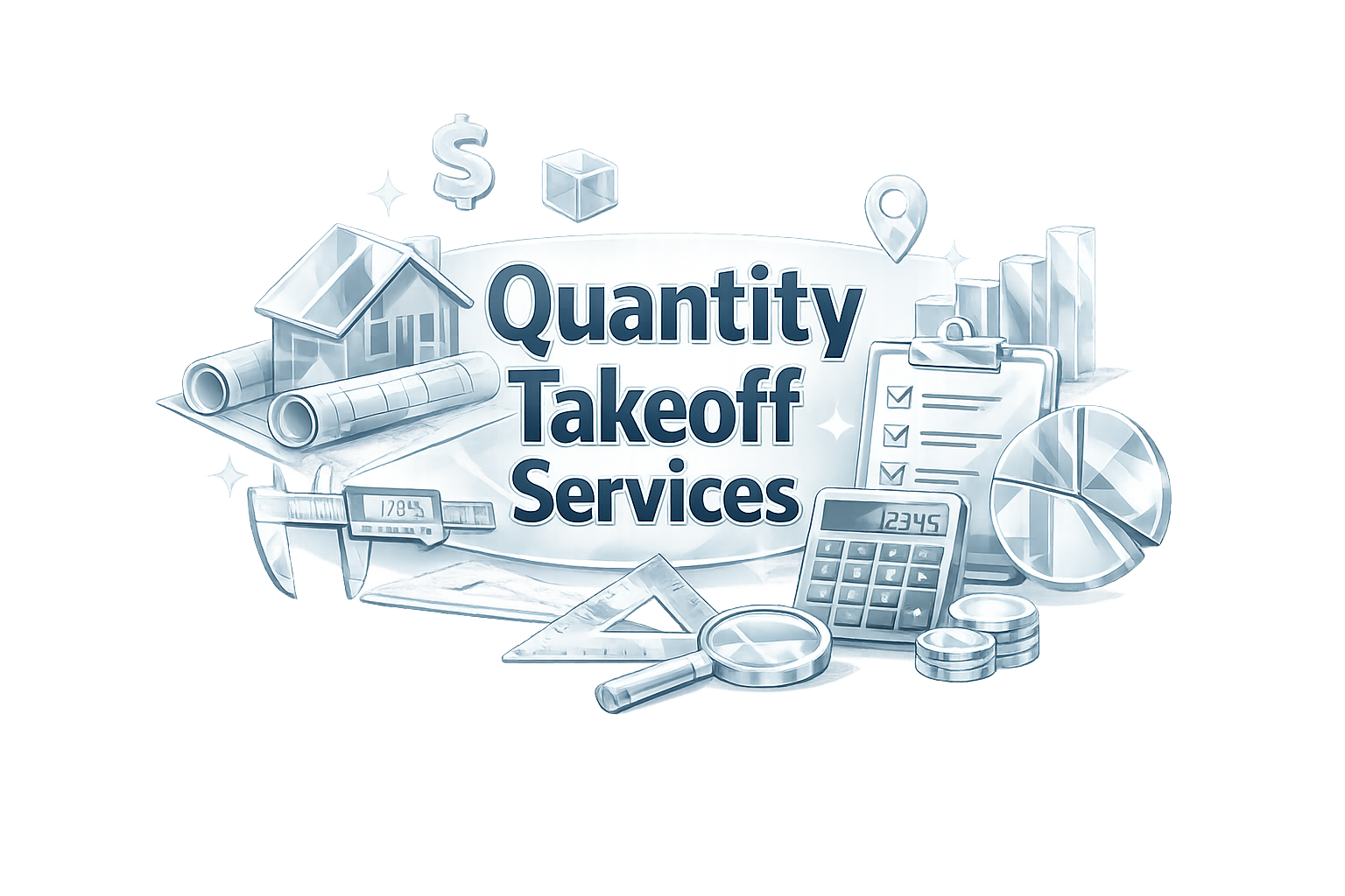 Quantity takeoff process from construction plans to accurate material quantities