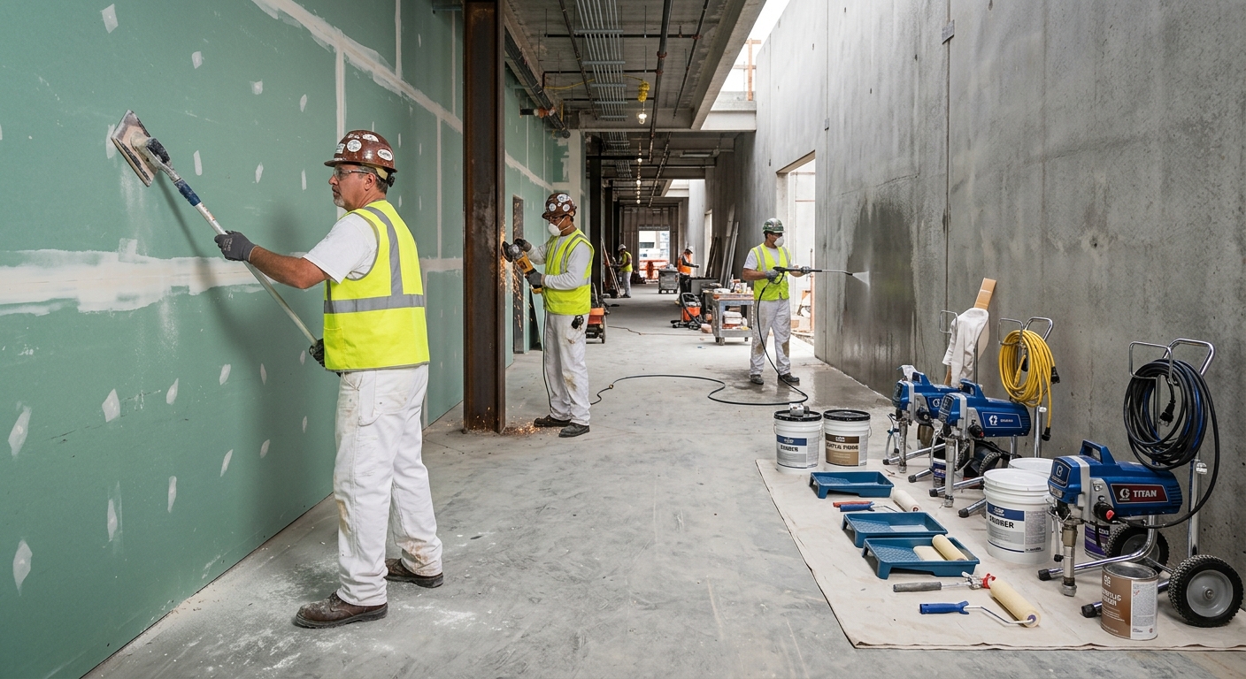 Surface preparation requirements for commercial painting estimates